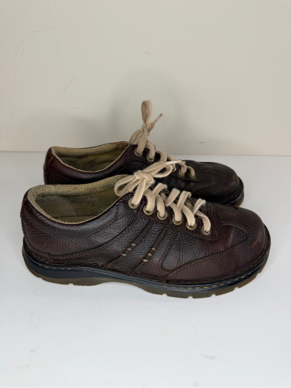 Dr. Martens Dawes Air Wair Shoes Oxfords Brown Leather Men Size 43 US 10 Comfort